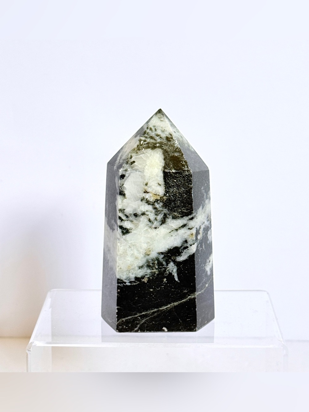 Tai Chi Jasper Tower Obelisk – 6 Sided Polished Crystal Point 4.5” 459g